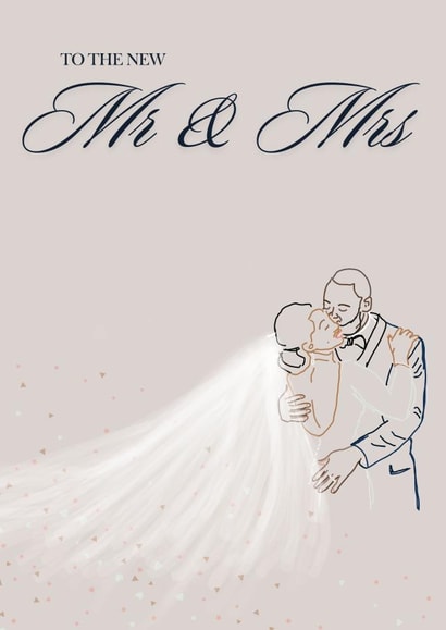 Dreamy Wedding Card for Wedding Celebrations created by Yvonne Blake