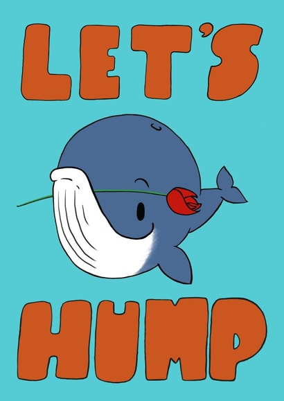 Cute Valentine's Card - Let's Hump. created by Matt Nicholas Illustration