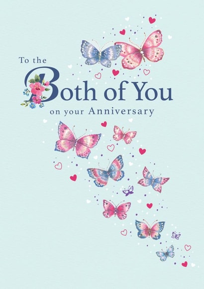 Pretty Anniversary Card - Both of You - Butterflies created by Orchard Design House