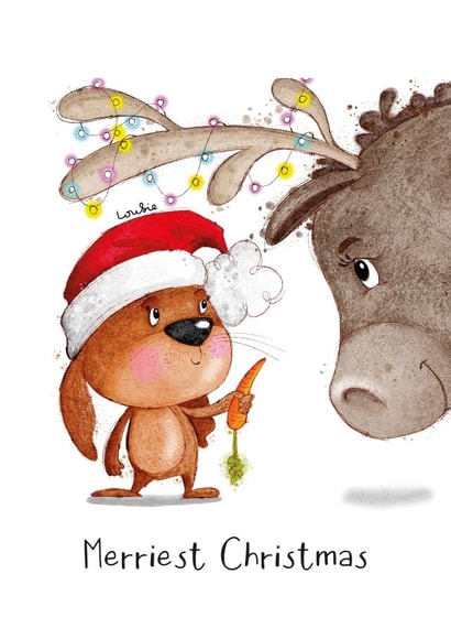 Taming the Christmas reindeer created by Loubydoobie