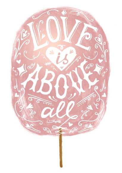 Love ia all above. 
Valentines Day Card / Friendship Card created by Svetlana Shendrik