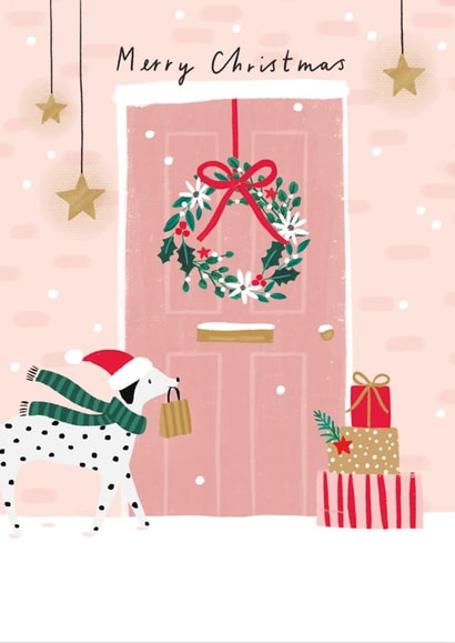 Pretty Christmas Door Card created by Helen Mackay 