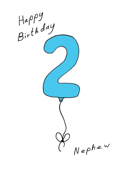 Cute Birthday Card - 2nd - Nephew created by A Ray of Sunshine Cards