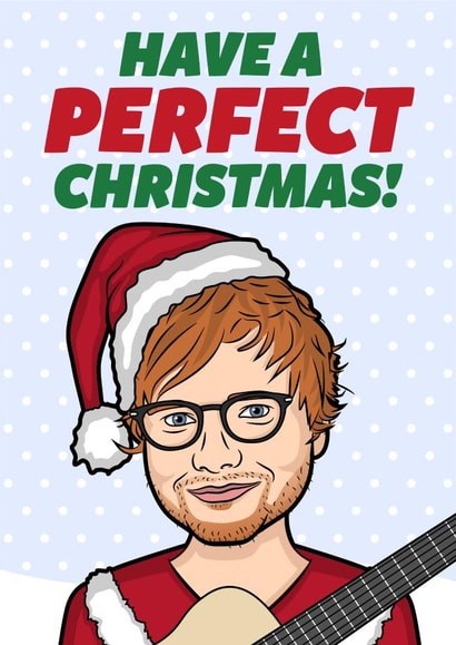 Funny Celebrity Ed Christmas Card For Music Fans created by HollerPop