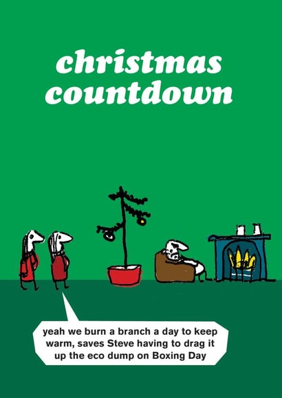 Christmas Tree Countdown - Burning the tree - Saves going to the dump created by Modern Toss