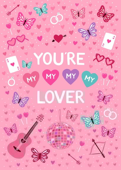 Pretty Valentine's Day Card - Taylor Swift - Lover created by Pear Tree Press
