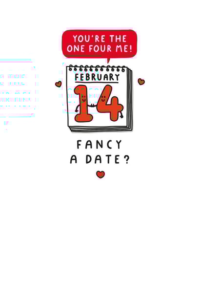 Funny Valentine's Day Card - Fancy A Date? created by mungo and shoddy