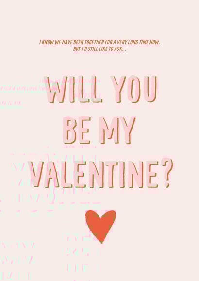 Heartfelt Valentines Card - Will You Be My Valentine? created by Sweetlove Press