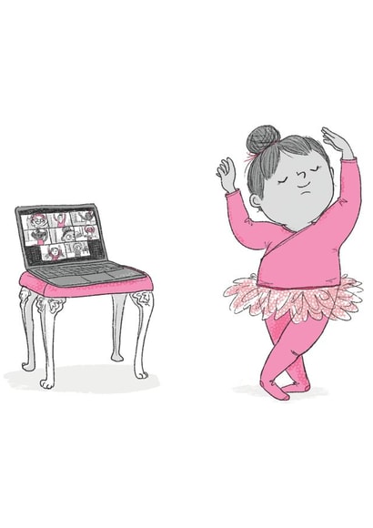 Nine Ladies Dancing 12 Days of Christmas Card created by Chloe illustrates