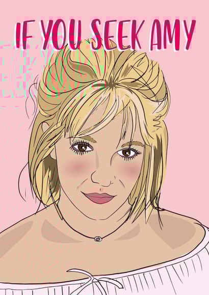 Cheeky Valentines Card - Britney Spears - If You Seek Amy created by Rulu