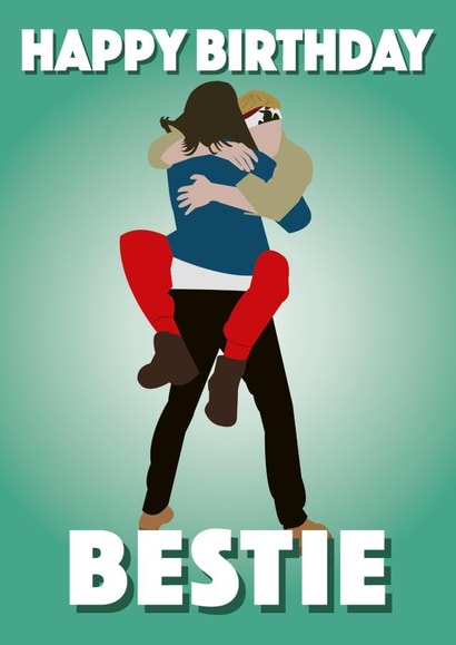 Fun Birthday Card - For Your Bestie - Sam Thompson & Pete Wicks created by R&M Designs