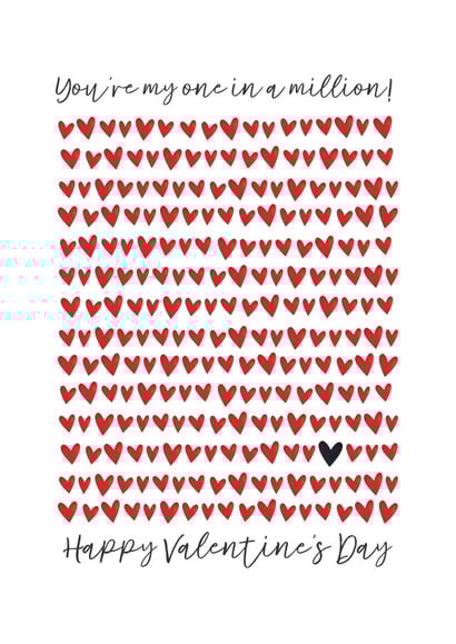 You're my one in a million! created by The Boy and the Bear