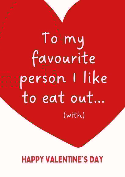 Naughty Valentine's Day Card - To My Favourite Person created by Sundiva Designs