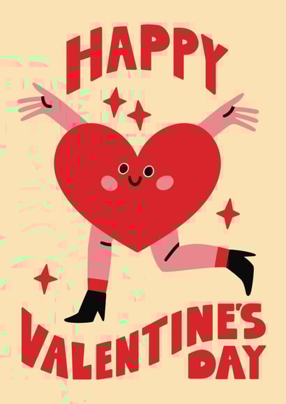 Sweet Valentine's Card - Illustrated Heart created by Tombstone Studio