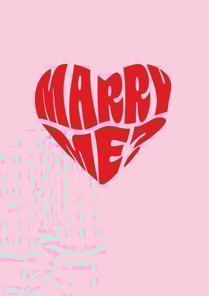 Cute Proposal Card - Valentines - Marry Me? created by Paper Heart Designs