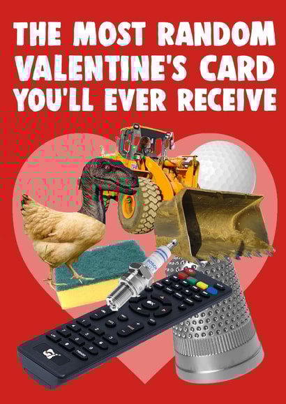 Random Valentine's Card | Funny Weird Unforgettable Valentine's Card created by Pottsy Prints