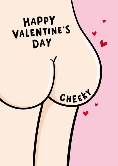 Cheeky Valentine's Card - Bum created by Fliss Muir