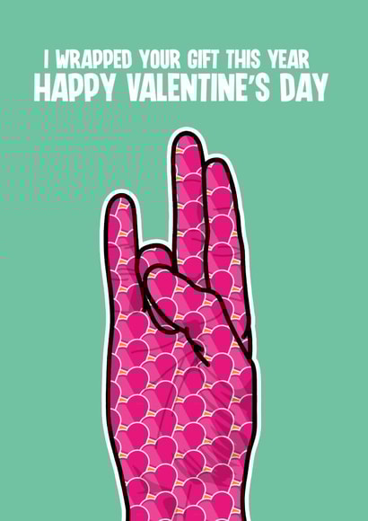Rude Valentine's Day Card - Wrapped Gift created by Blind Faith