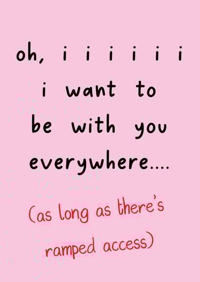 Wheelchair Valentine's Card - Inclusive Valentine - Fleetwood Mac created by Pack a Punch Designs