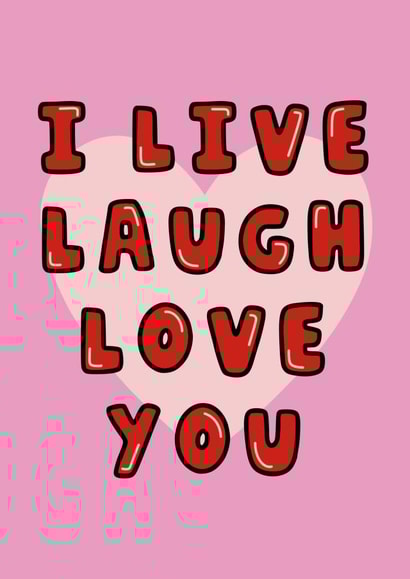 Cheesy Love Card - Live Laugh Love - funny card created by Hey Huns It's Nicole
