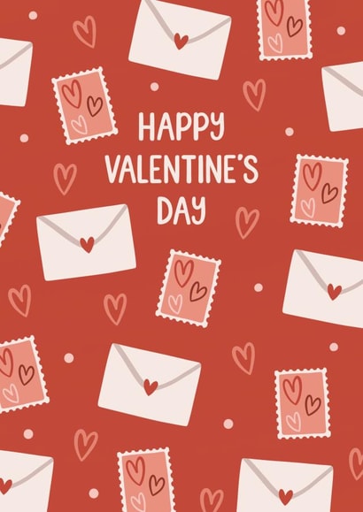 Cute Valentine's Card – Love Letters – Stamps and Letters created by Chloe Tyler