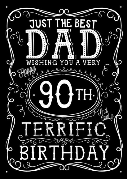 Jack Daniels Whiskey Birthday Card - Dad - 90th created by  la la la     Designs