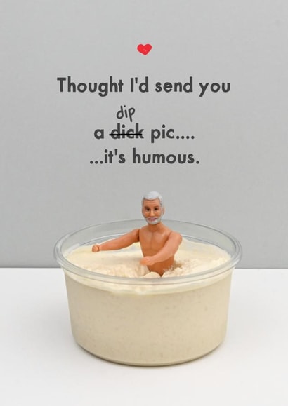 Funny Valentines or Anniversary Card - Dip pick created by Bold & Bright Cards