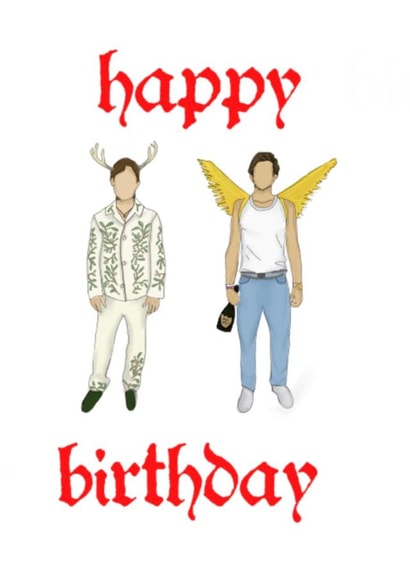 Movie themed birthday card for friend or family created by YouMe&B