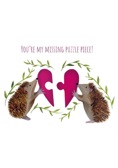 Valentines Card - You're my missing puzzle piece created by JodieArt