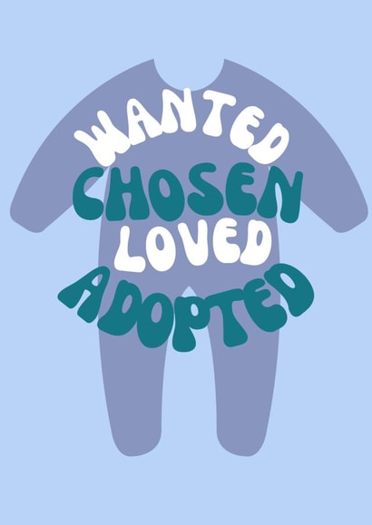 Adoption Congratulation Card - Blue Boy created by Designs by Nell