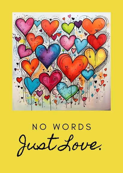 Beautiful, card for those times when words can't explain your feelings. created by ONI - Imaginative Art