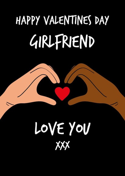 Cute valentines card - for Girlfriend created by Quinton cards