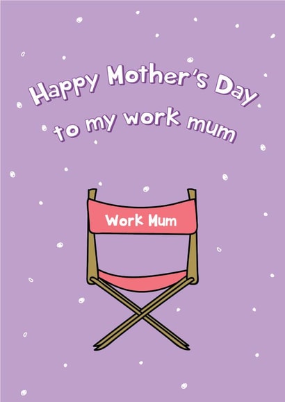 Cute Happy Mother's Day Card - To My Work Mum created by @Laura Lonsdale Designs