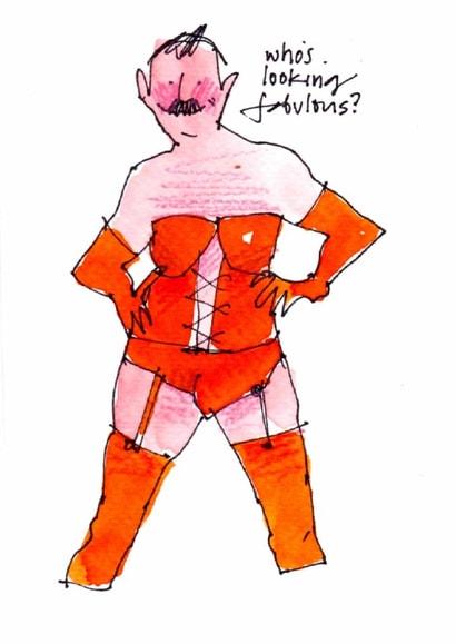 Naughty Valentines Card - Looking Fabulous created by Twink Addison