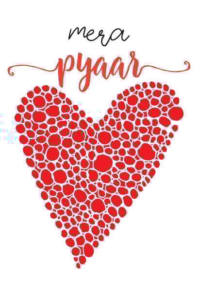 Desi Indian Valentines Day or Anniversary card or Love cards created by Shilpa Singh