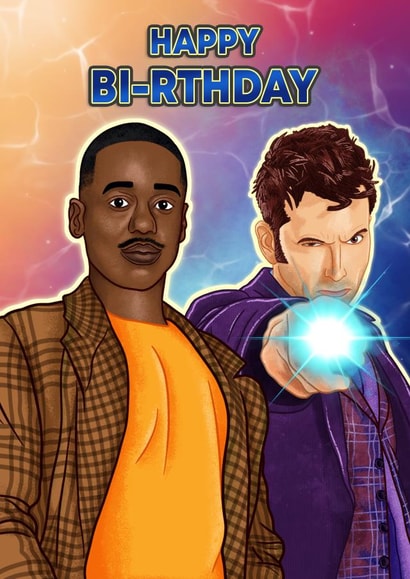 Bi-rthday Doctor Who - Bi-generation pun created by Blue Kiwi Design