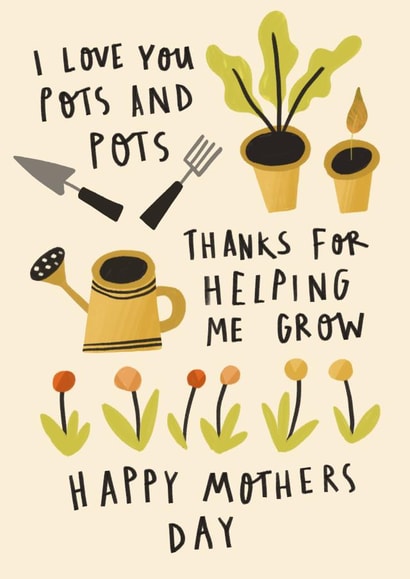 Cute Mother's Day Card - Gardener created by AbiGoLucky