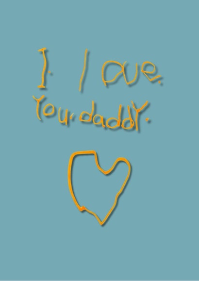 Cute card for Daddy created by Gingersnap Designs