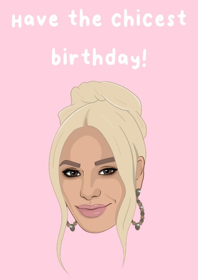 Funny Birthday Card - Real Housewives Of Beverly Hills - Dorit Kemsley created by The Housewives