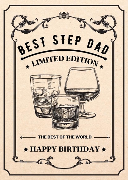 Classic Birthday Card for your Step Dad. created by Lauren Rees