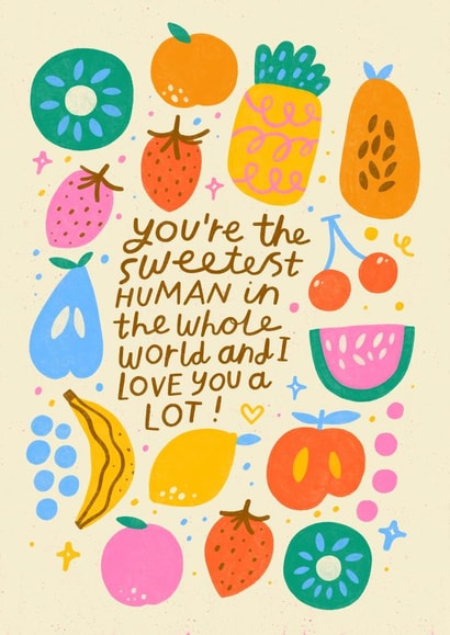 Love is Sweet Valentine's Day Card - Heartfelt message created by Nikki Miles