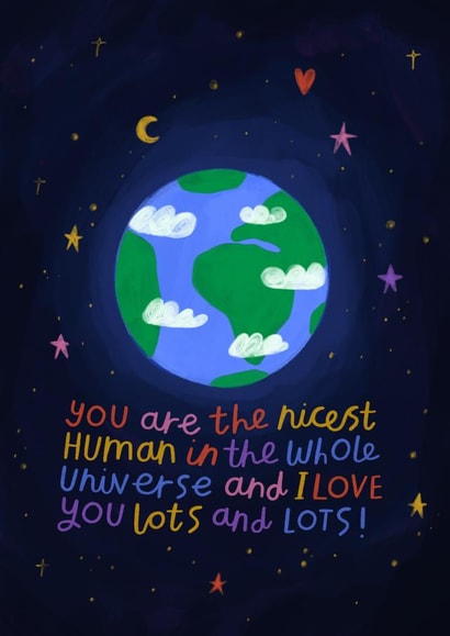 Space Valentine's Day Card created by Nikki Miles