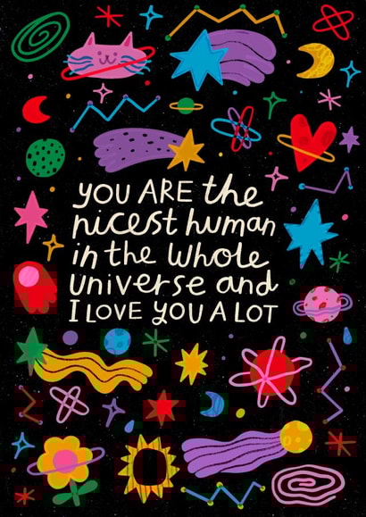 Universe Valentine's Day Card created by Nikki Miles