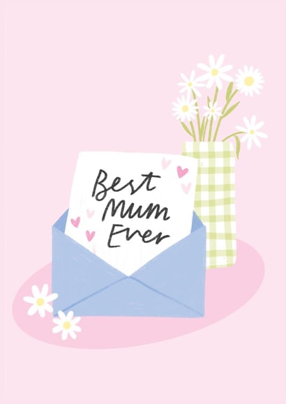 Cute Mother's Day Card - Best Mum Ever created by Lydia Southgate