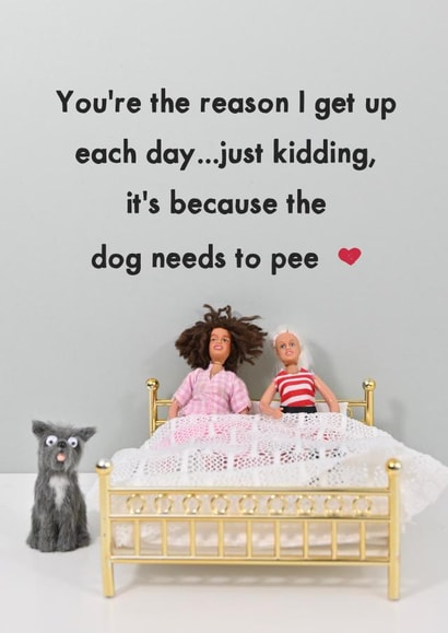 Relatable Valentines Card - You're the reason created by Bold & Bright Cards