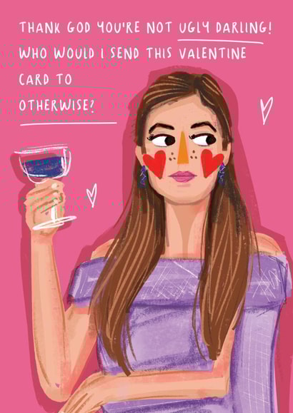 Funny Valentine's Day Card - Saltburn - Elspeth Catton created by NICHOLA COWDERY ILLUSTRATIONS