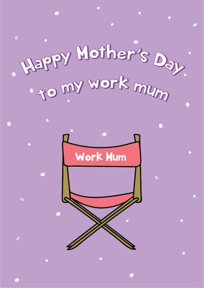 Funny Happy Mother's Day Card - Work Mum created by @Laura Lonsdale Designs
