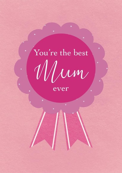Best Mum Ever - Mothers Day Card - Mother Birthday Card - Trophy - Mummy - Mum created by Rainee Collections
