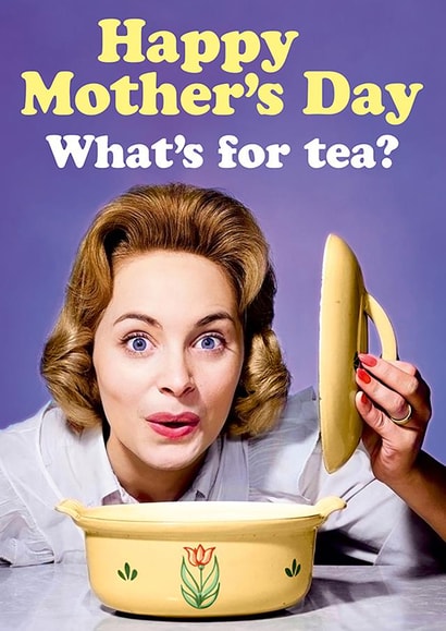 Funny Retro Mother's Day Card - for that happy homemaker created by Dean Morris Cards
