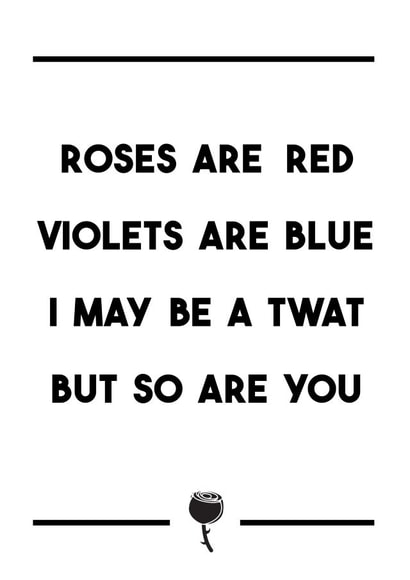 A cheeky/rude card for your boyfriend girlfriend, husband wife, spouse partner created by Dark Heart Cards